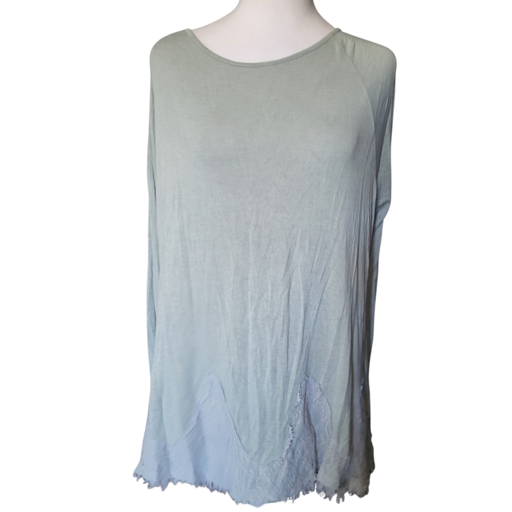 Unbranded Lace Up Long Sleeve Tee sz XL